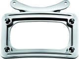 Kuryakyn Curved License Plate Frames 3162 Mounts, Steel, Chrome, Kit thumbnail 2