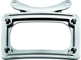 Kuryakyn Curved License Plate Frames 3162 Mounts, Steel, Chrome, Kit thumbnail 3