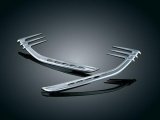 Kuryakyn AirMaster Mid-Frame Air Deflector Accents 8674 Trim Accents, Accents, Steel, Chrome, Harley-Davidson®, Pair thumbnail 1