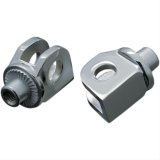 Kuryakyn Splined Peg Adapters 8826 Foot Adapters, Splined, Steel, Chrome, Kawasaki, Yamaha, Pair thumbnail 1