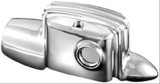 Kuryakyn Master Cylinder Covers 8653 Cover, Rear, Screw On, Steel, Chrome, Harley-Davidson®, Each thumbnail 1