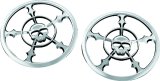 Kuryakyn Speaker Grilles 7373 Grilles, Zombie Style, Plastic, Chrome, Harley-Davidson®, Pair thumbnail 2