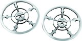 Kuryakyn Speaker Grilles 7373 Grilles, Zombie Style, Plastic, Chrome, Harley-Davidson®, Pair thumbnail 3