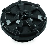 Kuryakyn Alley Cat Vented Gas Caps 7384 Fuel Tank Cap, Cat, Vented, Aluminum, Black Powdercoated, Harley-Davidson®, Each thumbnail 3