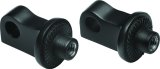 Kuryakyn Splined Peg Adapters 8896 Foot Mounts, Splined, Steel, Gloss Black, Harley-Davidson®, Pair thumbnail 2