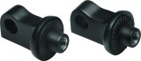 Kuryakyn Splined Peg Adapters 8896 Foot Mounts, Splined, Steel, Gloss Black, Harley-Davidson®, Pair thumbnail 3