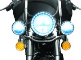 Kuryakyn LED Flat Conversion Turn Signal Inserts 5441 Inserts, Amber Bulb, Smoke Lens, Pair thumbnail 6