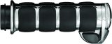 Kuryakyn Premium ISO Grips 6228 Grips, Aluminum, Chrome, 125 mm. Length, 1 in. Bars, Pair thumbnail 6