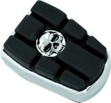 Kuryakyn Zombie Brake Pedal Pads 4405 Break Pads, Zombie, Steel/Rubber, Chrome/Black, Each thumbnail 2