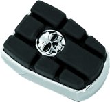 Kuryakyn Zombie Brake Pedal Pads 4405 Break Pads, Zombie, Steel/Rubber, Chrome/Black, Each thumbnail 3