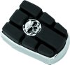 Kuryakyn Zombie Brake Pedal Pads 4405 Break Pads, Zombie, Steel/Rubber, Chrome/Black, Each thumbnail 4