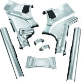 Kuryakyn Deluxe Neck Covers 7832 Cover, Steel Chrome, Harley-Davidson®, Kit thumbnail 2