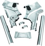 Kuryakyn Deluxe Neck Covers 7832 Cover, Steel Chrome, Harley-Davidson®, Kit thumbnail 3