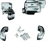 Kuryakyn Brake and Clutch Control Dress-Up Kits 9126 Handlebar Covers, Dress-Up, Chrome, Harley-Davidson®, Kit thumbnail 3