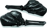 Kuryakyn Skeleton Hand Mirrors 1758 SKELETON HAND MIRRORS BLK/BLK thumbnail 2