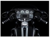 Kuryakyn Tri-Line Gauge Trim 7284 Exterior Accent, Trim, One-Piece Design, Plastic with Chrome-Look Finish, Each thumbnail 1