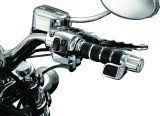 Kuryakyn Premium ISO Grips 6342 Grips, ISO, Aluminum, Chrome, Twist Throttle Compatible, 1 in. Bar Diameter, Harley-Davidson®, Pair thumbnail 4