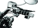 Kuryakyn Premium ISO Grips 6342 Grips, ISO, Aluminum, Chrome, Twist Throttle Compatible, 1 in. Bar Diameter, Harley-Davidson®, Pair thumbnail 5