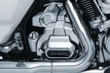 Kuryakyn Precision Transmission Shrouds 6412 Case Cover, Shroud, Aluminum, Chrome, Harley-Davidson®, Each thumbnail 1