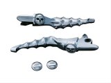 Kuryakyn Zombie Levers 1984 Lever, Brake and Clutch, Zombie, Aluminum, Chrome, Harley-Davidson®, Pair thumbnail 1
