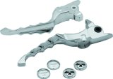 Kuryakyn Zombie Levers 1984 Lever, Brake and Clutch, Zombie, Aluminum, Chrome, Harley-Davidson®, Pair thumbnail 2