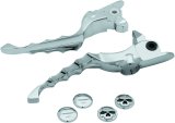 Kuryakyn Zombie Levers 1984 Lever, Brake and Clutch, Zombie, Aluminum, Chrome, Harley-Davidson®, Pair thumbnail 3