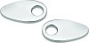 Kuryakyn Kellermann Fender Strut Cover Plates 2577 Plates, Aluminum, Chrome, Harley-Davidson®, Pair thumbnail 4