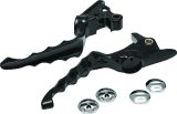 Kuryakyn Zombie Levers 6745 Lever, Brake and Clutch, Zombie, Aluminum, Black, Harley-Davidson®, Pair thumbnail 2