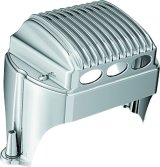 Kuryakyn Regulator Covers 1547 Voltage Cover, Steel/Plastic, Chrome, Harley-Davidson®, Each thumbnail 3
