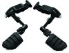 Kuryakyn Ergo III Cruise Mounts 3990 Foot Pegs, Mounts, Trident Dually Style, Steel, Black Powdercoated, for use on Honda®, Pair thumbnail 8