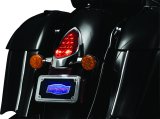 Kuryakyn Taillight Top Trim Accents 7697 Accent, Taillight, ABS Plastic, Chrome, Adhesive Installation, Indian, Each thumbnail 7
