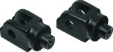 Kuryakyn Splined Peg Adapters 8946 Foot Mounts, Splined, Steel, Gloss Black, Harley-Davidson®, Pair thumbnail 2