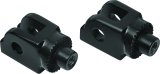 Kuryakyn Splined Peg Adapters 8946 Foot Mounts, Splined, Steel, Gloss Black, Harley-Davidson®, Pair thumbnail 3