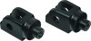Kuryakyn Splined Peg Adapters 8946 Foot Mounts, Splined, Steel, Gloss Black, Harley-Davidson®, Pair thumbnail 4