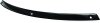 Kuryakyn Smooth Windshield Trim Strips 1318 Strips, Smooth, Steel, Gloss Black, Harley-Davidson®, Each thumbnail 6