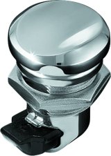 Kuryakyn Push Button Fuel Door Components 1467 Component, Latch, Harley-Davidson®, Chrome, Each thumbnail 4