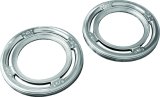 Kuryakyn Rear Speaker Accents 3792 Motorcycle Stereo Accent Trim, Speaker, Plastic, Chrome Finish, Harley-Davidson®, Pair thumbnail 3