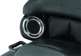 Kuryakyn Rear Speaker Accents 3792 Motorcycle Stereo Accent Trim, Speaker, Plastic, Chrome Finish, Harley-Davidson®, Pair thumbnail 6