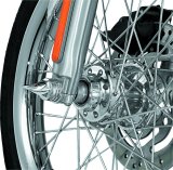 Kuryakyn Twisted Axle Caps 1217 Caps, Twisted, Aluminum, Chrome, Harley-Davidson®, Pair thumbnail 4