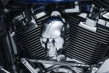 Kuryakyn Skull Horn Covers 5730 Cover, Skull, ABS Plastic, Chrome, Adhesive Mount, Harley-Davidson®, Each thumbnail 1