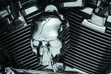 Kuryakyn Skull Horn Covers 5730 Cover, Skull, ABS Plastic, Chrome, Adhesive Mount, Harley-Davidson®, Each thumbnail 2
