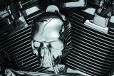 Kuryakyn Skull Horn Covers 5730 Cover, Skull, ABS Plastic, Chrome, Adhesive Mount, Harley-Davidson®, Each thumbnail 3