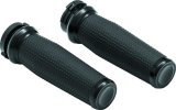Kuryakyn Thresher Grips 5941 Grips, Thresher, Aluminum, Satin Black, 1 in. Bar, Harley-Davidson®, Pair thumbnail 2