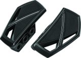 Kuryakyn Phantom Mini Boards 5773 Floorboards, Mini, Aluminum, Gloss Black, Driver/Passenger/Highway Bar Location, Pair thumbnail 2