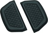 Kuryakyn Hex Passenger Board Inserts 5903 Floor Cover, Hex, Aluminum/Rubber, Satin Black, Harley-Davidson®, Pair thumbnail 3