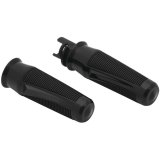 Kuryakyn Phantom Grips 5767 Grips, Phantom, Aluminum, Gloss Black, 1 in. Bar, Indian, Pair thumbnail 1