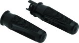 Kuryakyn Phantom Grips 5767 Grips, Phantom, Aluminum, Gloss Black, 1 in. Bar, Indian, Pair thumbnail 3