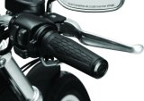 Kuryakyn Hex Grips 5921 Grips, Hex, Aluminum, Black, Twist Throttle Compatible, 1 in. Bar Diameter, Harley-Davidson®, Pair thumbnail 5