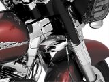 Kuryakyn Lower Triple Tree Wind Deflectors 1100 Deflector, Steel, Chrome Finish thumbnail 1
