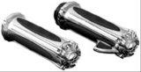Kuryakyn Zombie Grips 6295 Grips, Zombie, Rubber/Aluminum, Chrome, 146mm Length, Twist Throttle Compatible, 1 in. Bar Diameter, Pair thumbnail 2